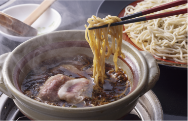 鴨汁そば(ツムラの河内鴨使用)